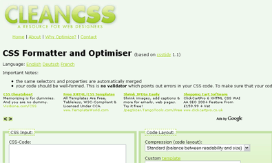 css formatter